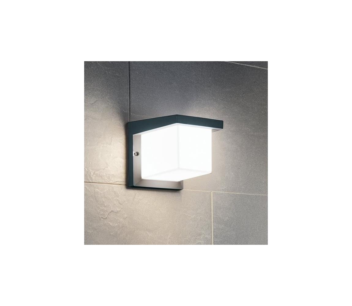 Desella kocka alakú LED kültéri fali lámpa