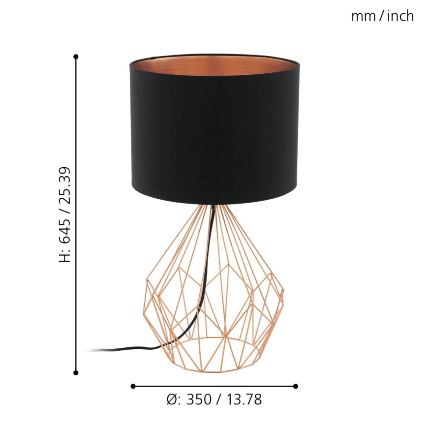 Eglo - Asztali lámpa 1xE27/60W/230V