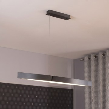 Eglo 95549 - Dimmelhető LED zsinóros függeszték FORNES-S LED/24W/230V 2700-6500K fekete króm