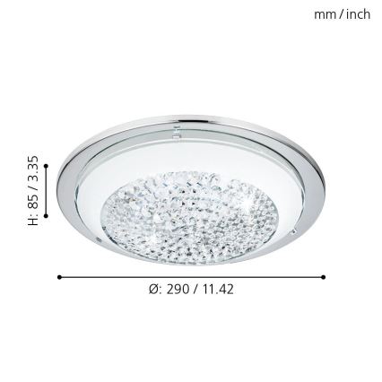 Eglo 95639 - LED beépíthető mennyezeti lámpatest ACOLLA 3xLED/3,6W/230V