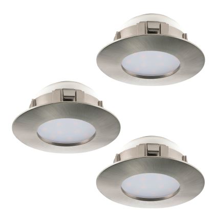 Eglo 95816 - SET 3x LED Beépíthető lámpa PINEDA 3xLED/6W/230V