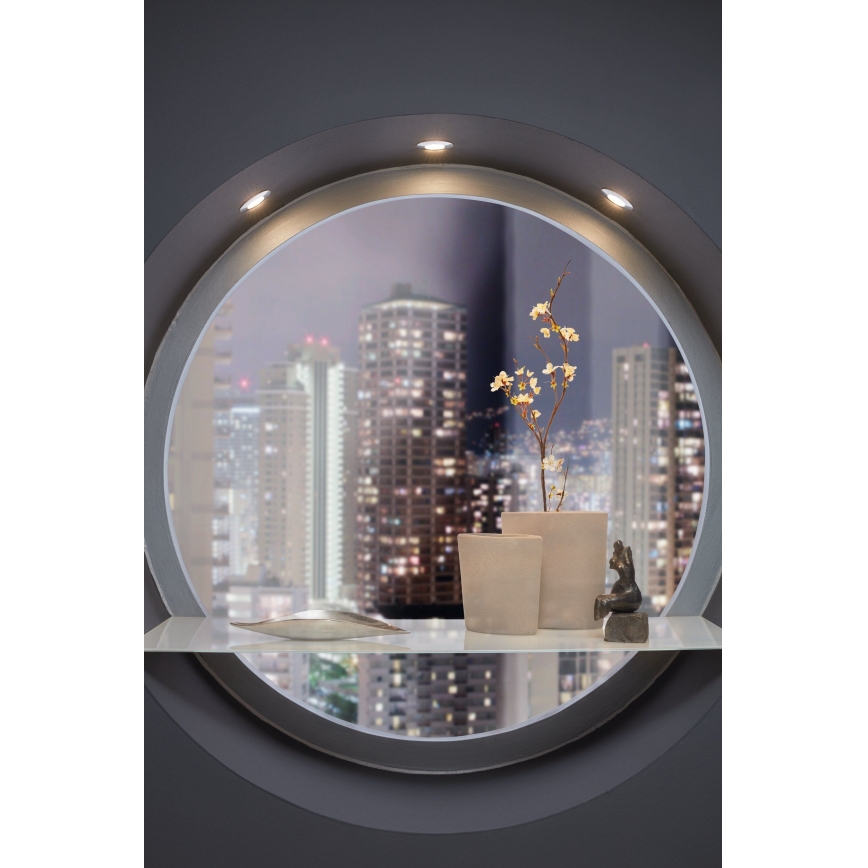 Eglo - PINEDA LED süllyesztett mennyezeti lámpa szett (3 darab), 6W, 230V