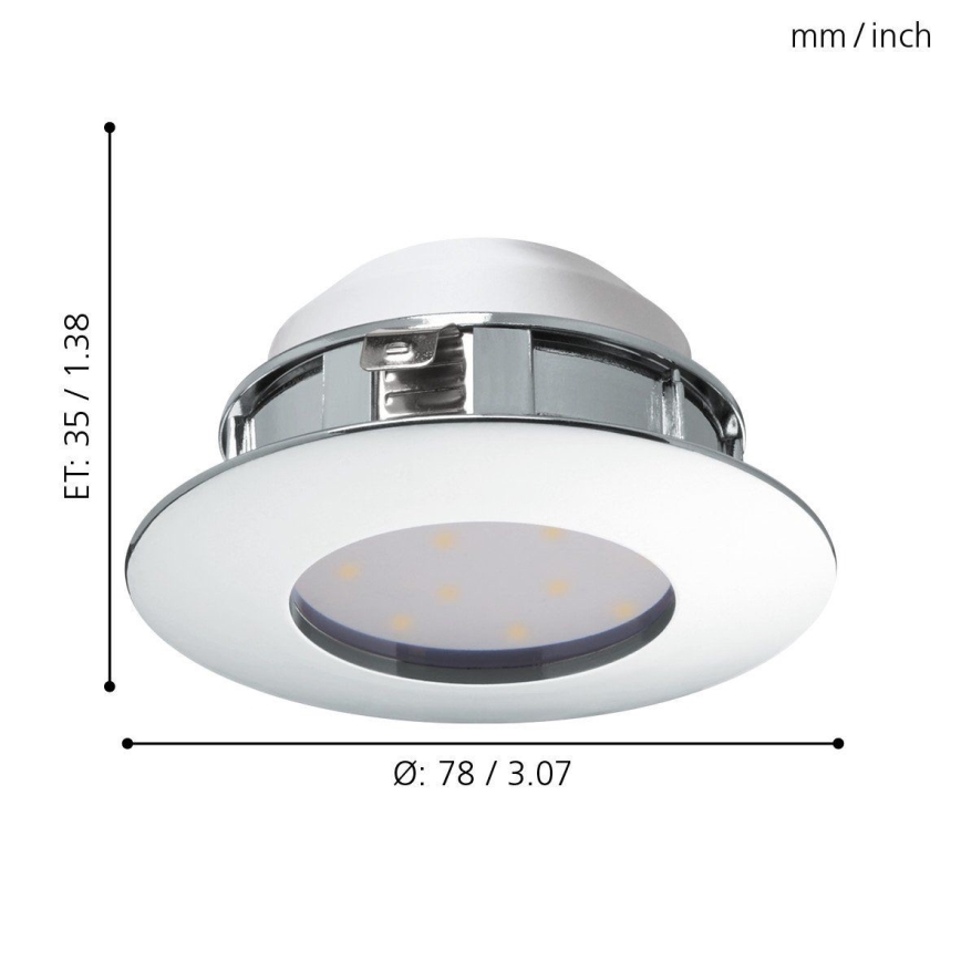 Eglo - LED süllyesztett mennyezeti lámpa LED/4,9W/230V