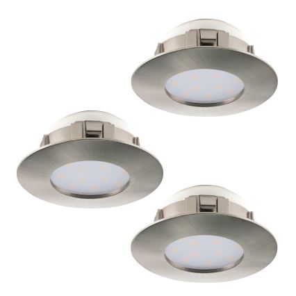 Eglo - SET 3x LED Beépíthető lámpa PINEDA 1xLED/4,9W/230V