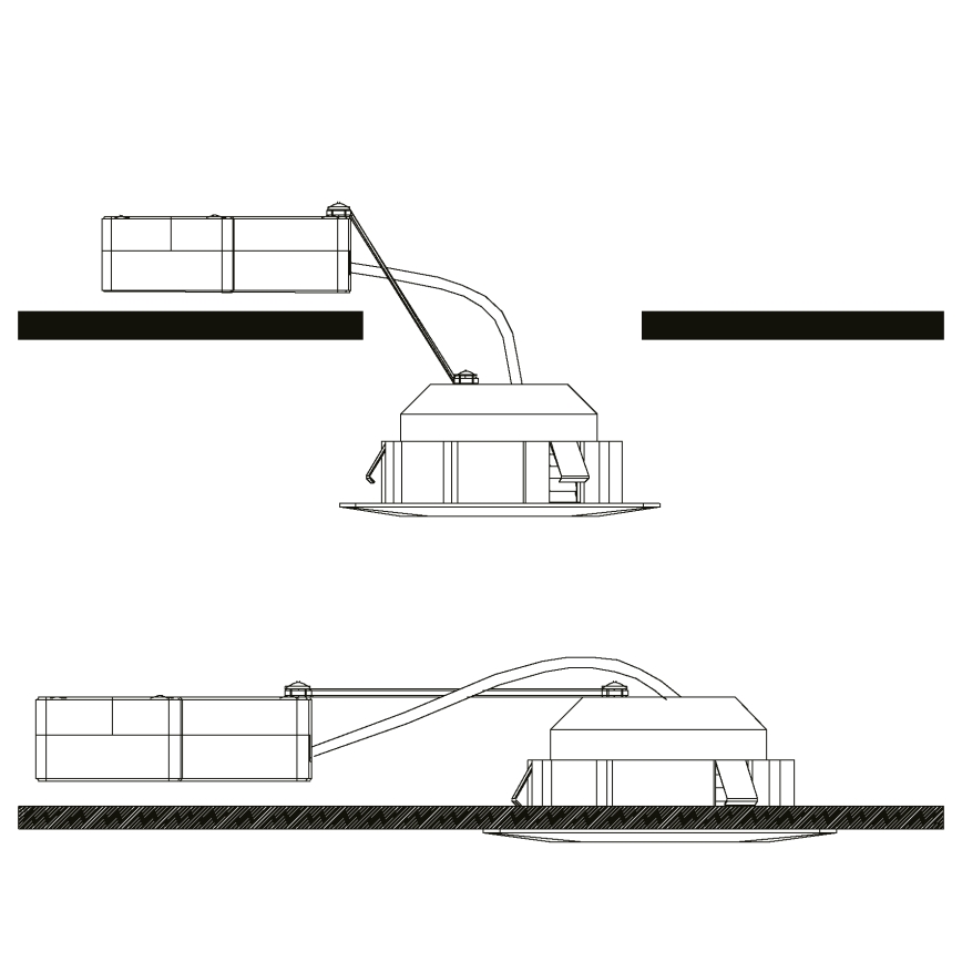 Eglo - 3 darabos PINEDA LED beépíthető lámpatest szett LED/4,9W/230V