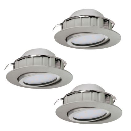 Eglo - 3 darabos PINEDA LED beépíthető mennyezeti lámpatest, 4,9W/230V