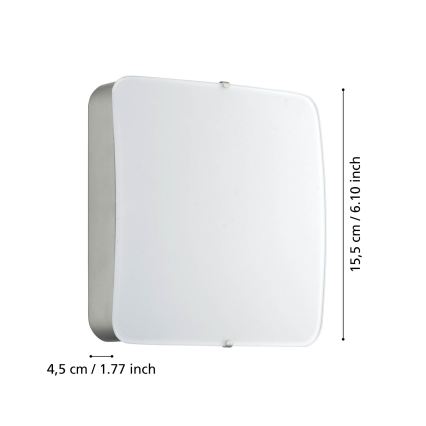 Eglo 95967 - CUPELLA LED mennyezeti lámpa LED/11W/230V matt króm