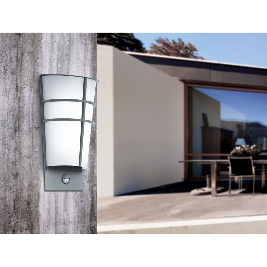 Eglo 96017 - LED kültéri fali lámpa érzékelővel BREGANZO 1 2xLED/2,5W IP44