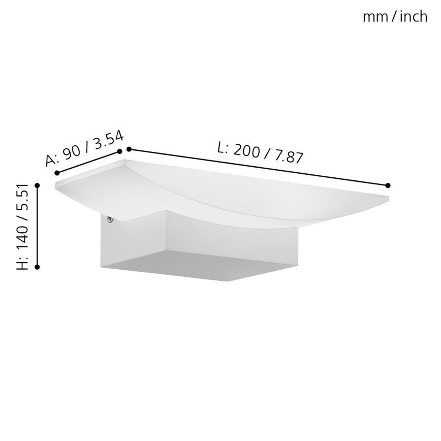 Eglo - LED fali lámpatest LED/5,6W/230V