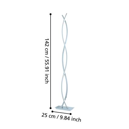 Eglo - LED állólámpa LED/36W/230V fényes króm