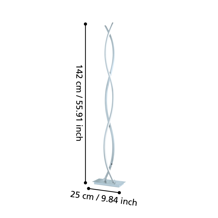 Eglo - LED állólámpa LED/36W/230V fényes króm