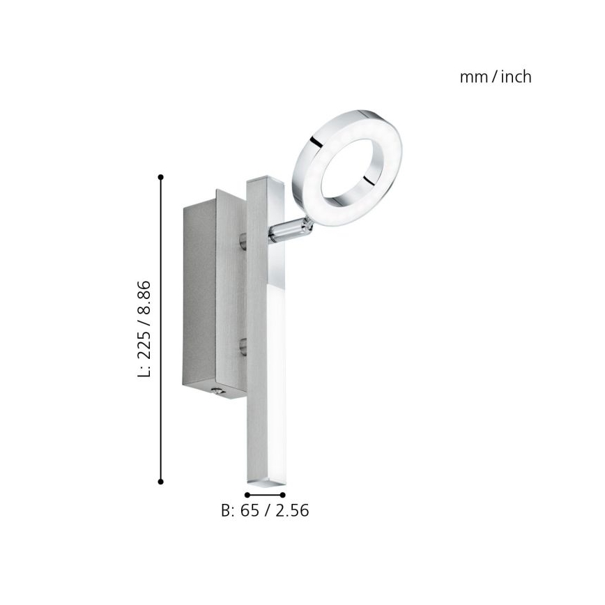 Eglo - LED spotlámpa 3,2W + LED 2,2W/230V