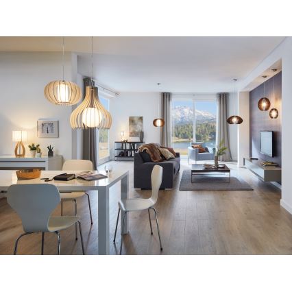 Eglo 96211 - TINDORI kábeles függeszték 1xE27/60W/230V Ø 50 cm fehér