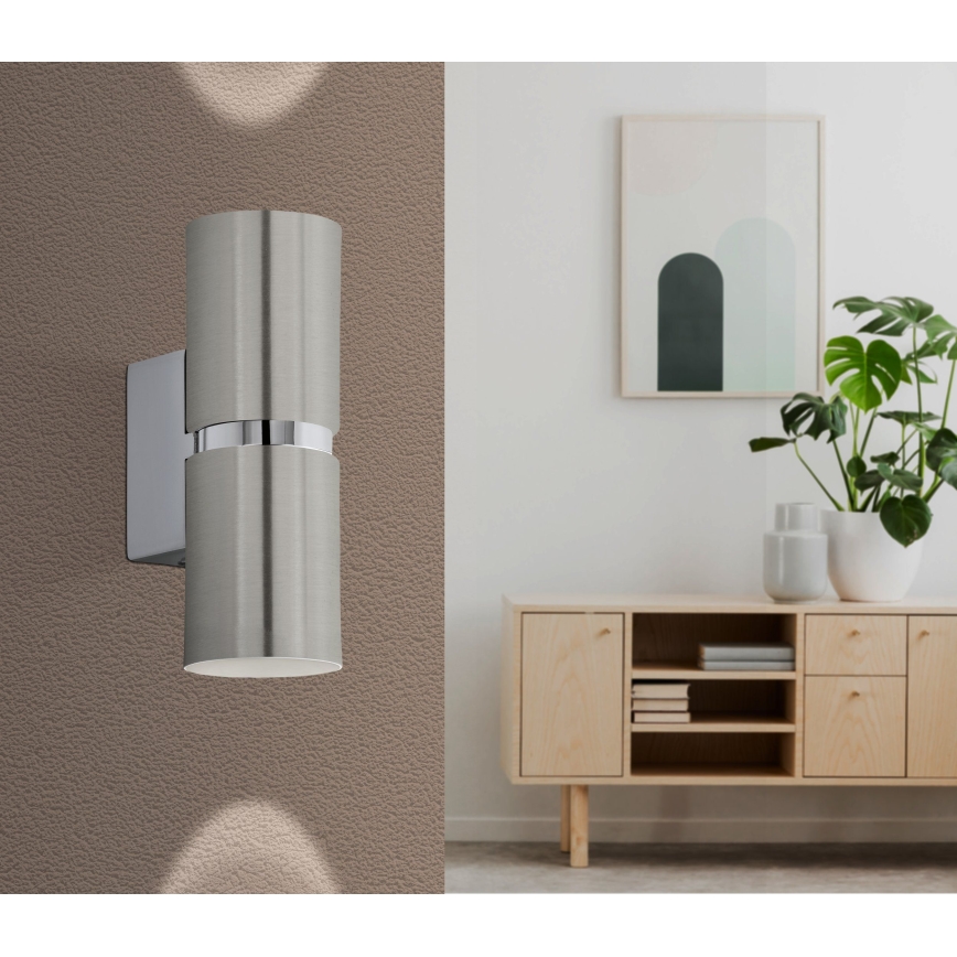 Eglo - LED Fali lámpa 2xGU10/3.3W/230V kerek