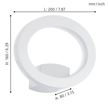 Eglo 96274 - LED kültéri fali lámpa EMOLLIO LED/10W/230V IP44