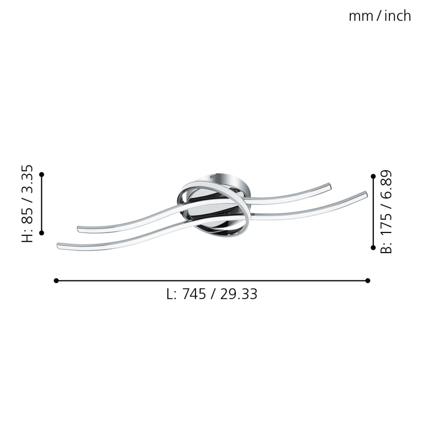 Eglo - LED Mennyezeti lámpa LED/6W+LED/7W