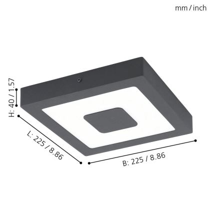 Eglo - LED Fürdőszobai lámpa LED/16,5W/230V