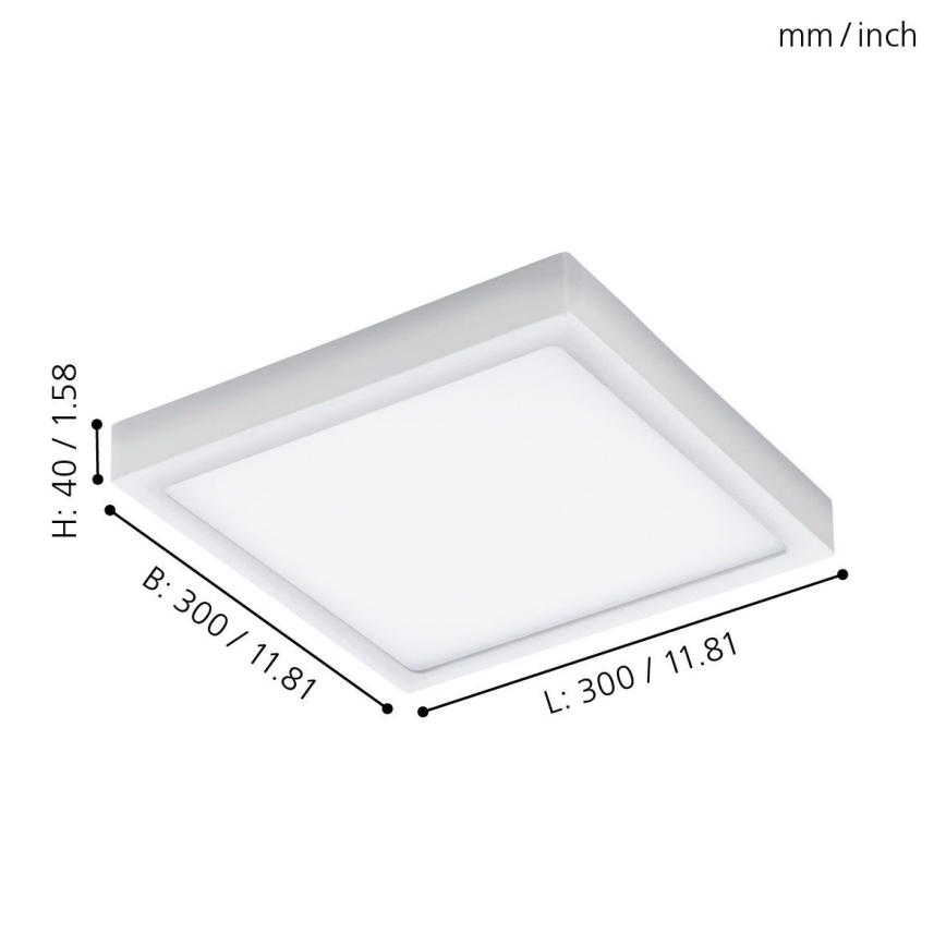 Eglo 96494 - ARGOLIS kültéri mennyezeti LED-lámpatest, 22 W, IP44