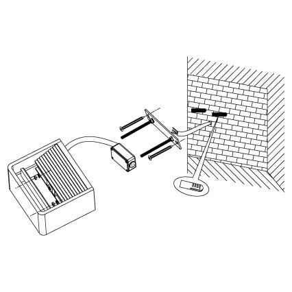Eglo 96497 - LED kültéri fali lámpa DONINNI 1xLED/6W/230V