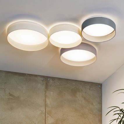 Eglo - LED Dimmelhető mennyezeti lámpa 1xLED/18W/230V bézs
