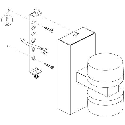 Eglo - LED Dimmelhető fürdőszobai fali lámpa 2xLED/7,2W/ IP44