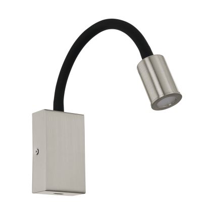 Eglo - LED fali spotlámpa USB-töltővel LED/3,5W/230V matt króm