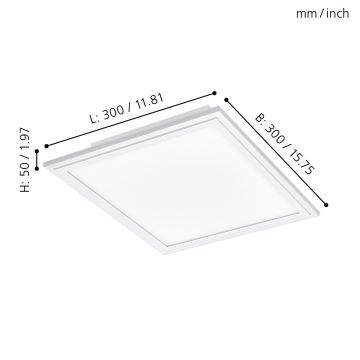 Eglo - LED Dimmelhető mennyezeti lámpa SALOBRENA-C LED/16W/230V + távirányító