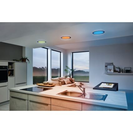 Eglo - LED RGB fényerőszabályozható beépíthető mennyezeti lámpa FUEVA-C LED/15,6W/230V átm. 22,5 cm