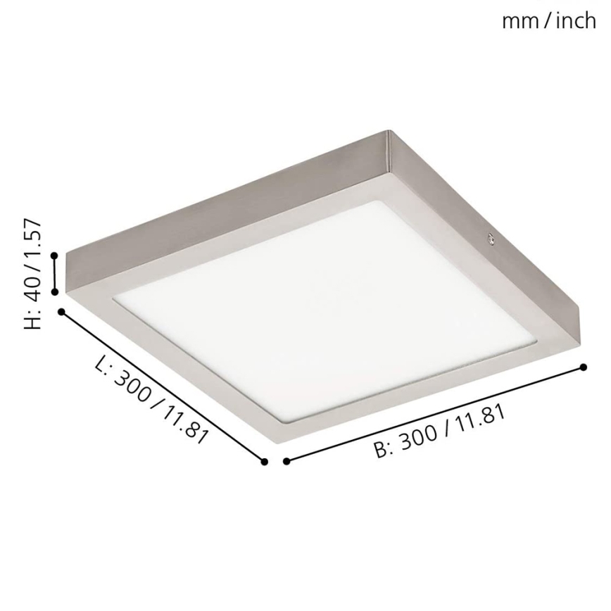 Eglo - LED RGBW fényerő-szabályozható mennyezeti lámpa FUEVA-C LED/21W/230V 30x30 cm