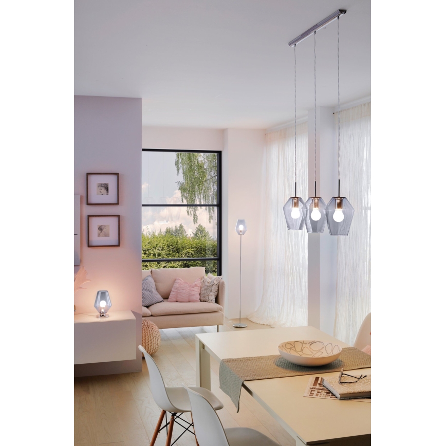 Eglo 96774 - MURMILLO kábeles függőlámpa 3xE27/28W/230V