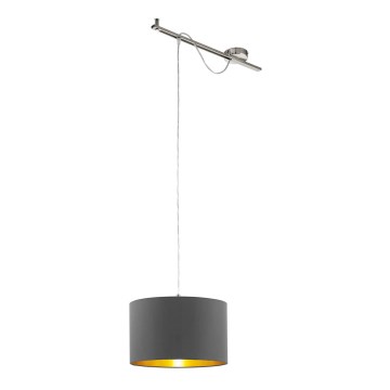 Eglo 96799 - Függeszték CALCENA 1xE27/60W/230V szürke