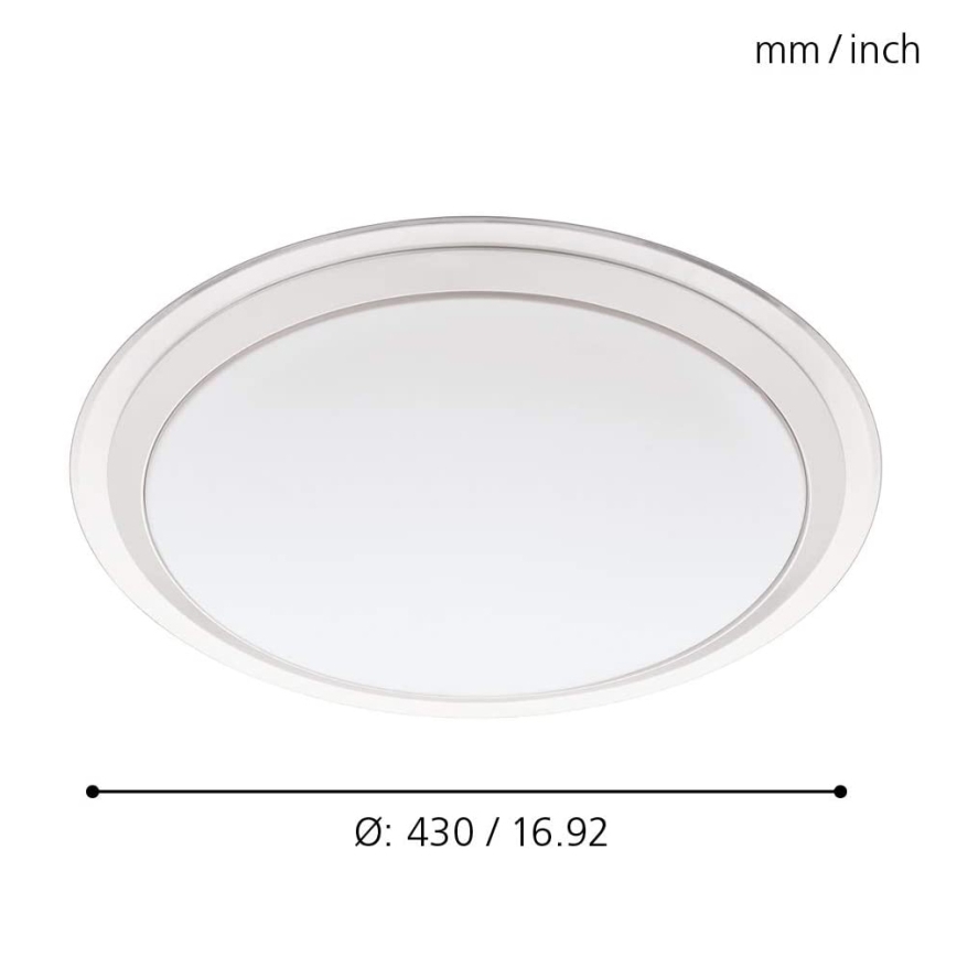 Eglo - LED RGBW Dimmelhető mennyezeti lámpa COMPETA-C LED/17W/230V