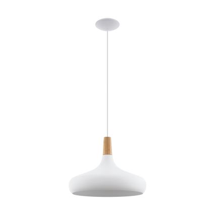 Eglo - Függesztett lámpa 1xE27/60W/230V átmérő 40 cm fehér