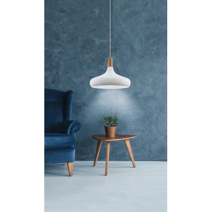 Eglo - Függesztett lámpa 1xE27/60W/230V átmérő 40 cm fehér