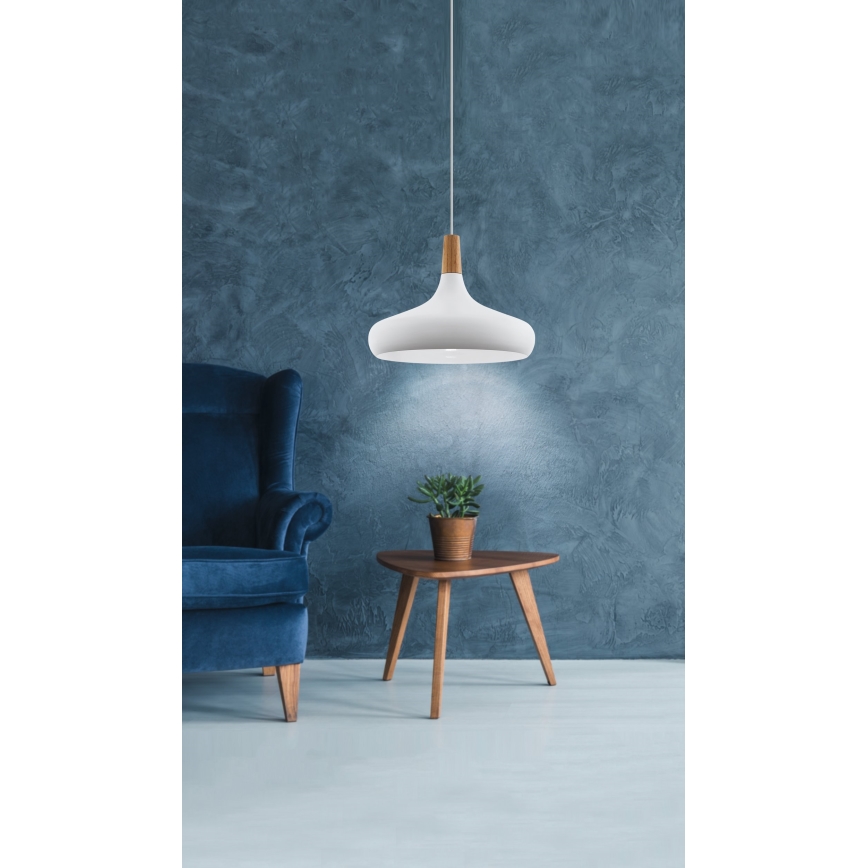 Eglo - Függesztett lámpa 1xE27/60W/230V átmérő 40 cm fehér