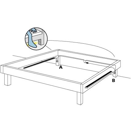 Eglo - KÉSZLET 2x LED szalag mozgásérzékelővel 2xLED/36x0,1W/230V 2,4m