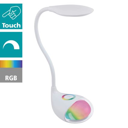 Eglo - LED fényerőszabályozható asztali lámpa LED/2,2W+0,3W/230V RGB