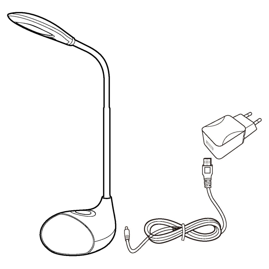 Eglo - LED fényerőszabályozható asztali lámpa LED/2,2W+0,3W/230V RGB