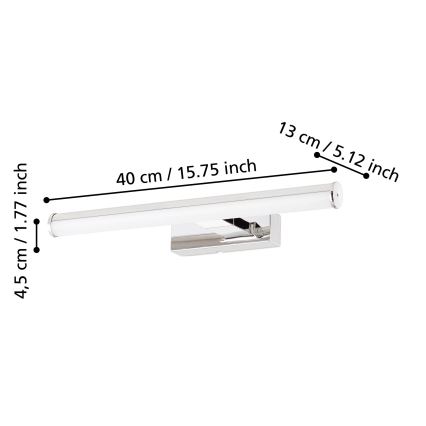 Eglo - LED fürdőszobai tükörvilágítás LED/7,4W/230V 40 cm IP44 fényes króm