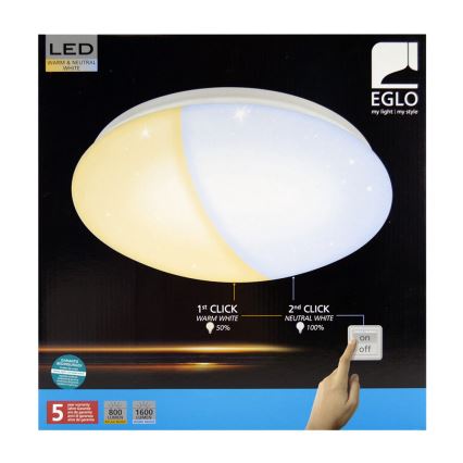 Eglo 97108 - LED Mennyezeti lámpa GIRON-RW 1xLED/18W/230V 2700K-4000K