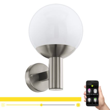 Eglo 97247 - LED dimmelhető kültéri fali lámpatest NISIA-C 1xE27/9W/230V IP44
