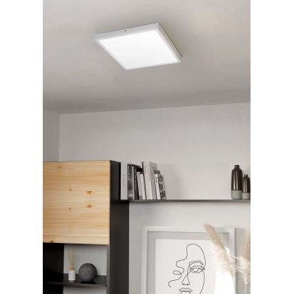 Eglo - LED mennyezeti lámpatest LED/25W/230V, fehér, négyzetes, 4000K, 40x40 cm