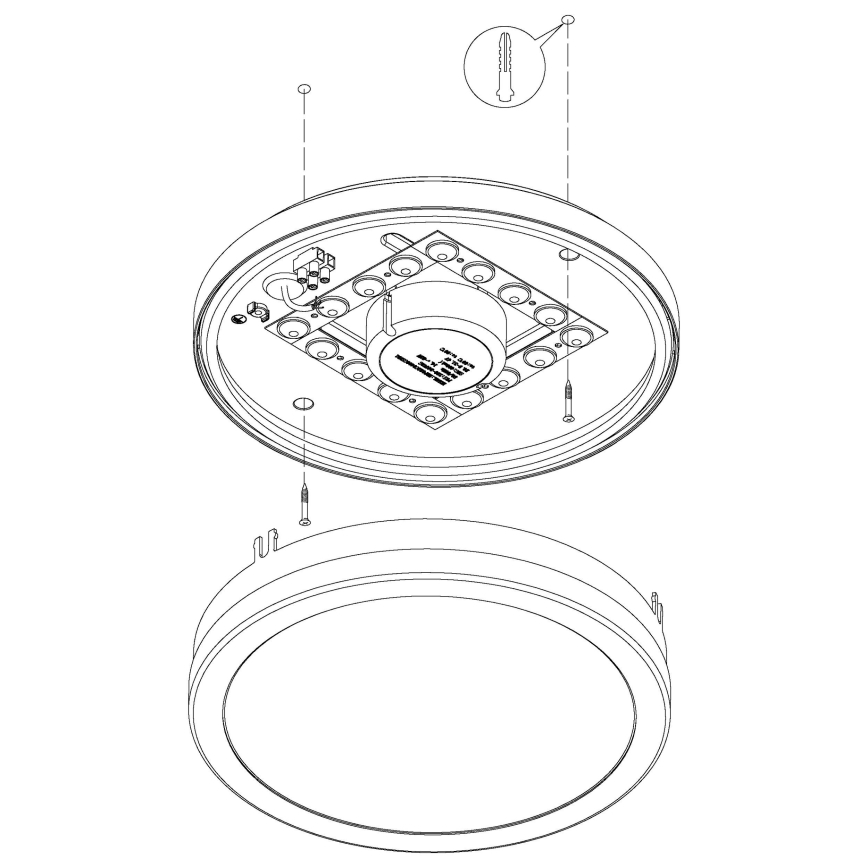 Eglo 97299 - Dimmelhető fürdőszobai világítótest LOCANA-C LED/14W ezüstszínű IP44