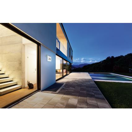 Eglo - Napelemes házszám LED/2W/3,7V 2000 mAh IP44