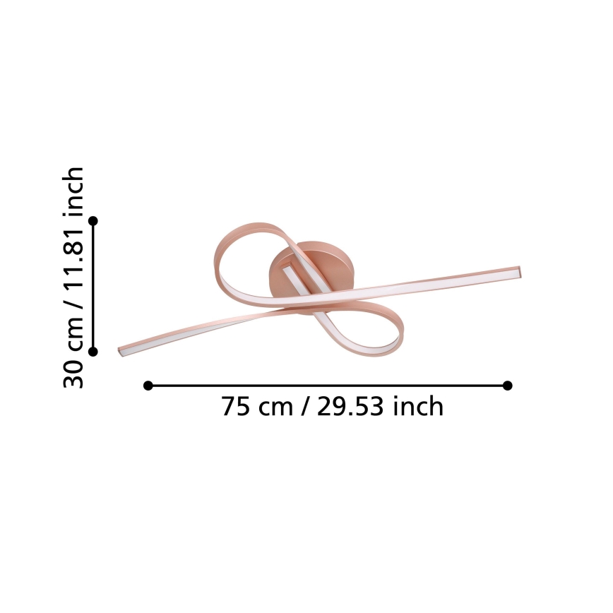 Eglo - LED Csillár 2xLED/11W/230V