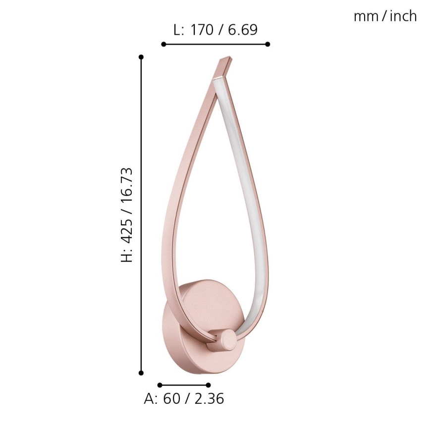 Eglo - LED fali lámpatest LED/11W/230V