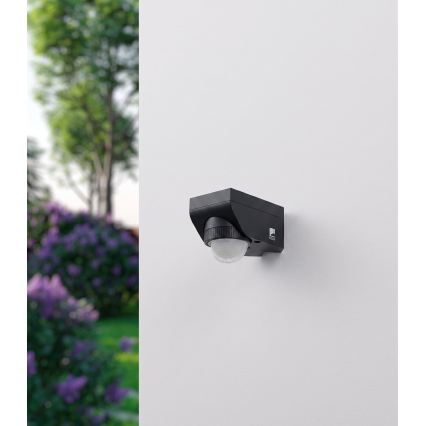 Eglo 97467 - DETECT ME 4 kültéri mozgás- és alkonyatérzékelő 12 m fekete IP44