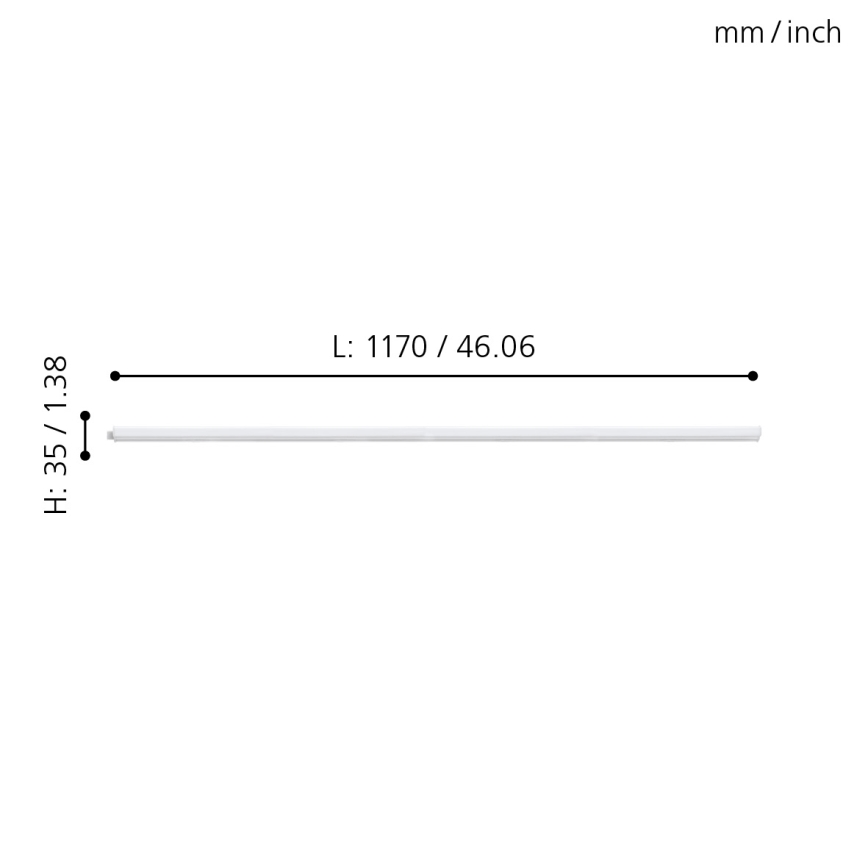 Eglo - LED Pultmegvilágító LED/12W/230V