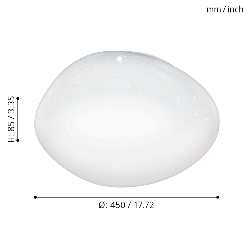Eglo - LED dimmelhető mennyezeti lámpa LED/21W/230V, átmérő 45 cm + távirányító