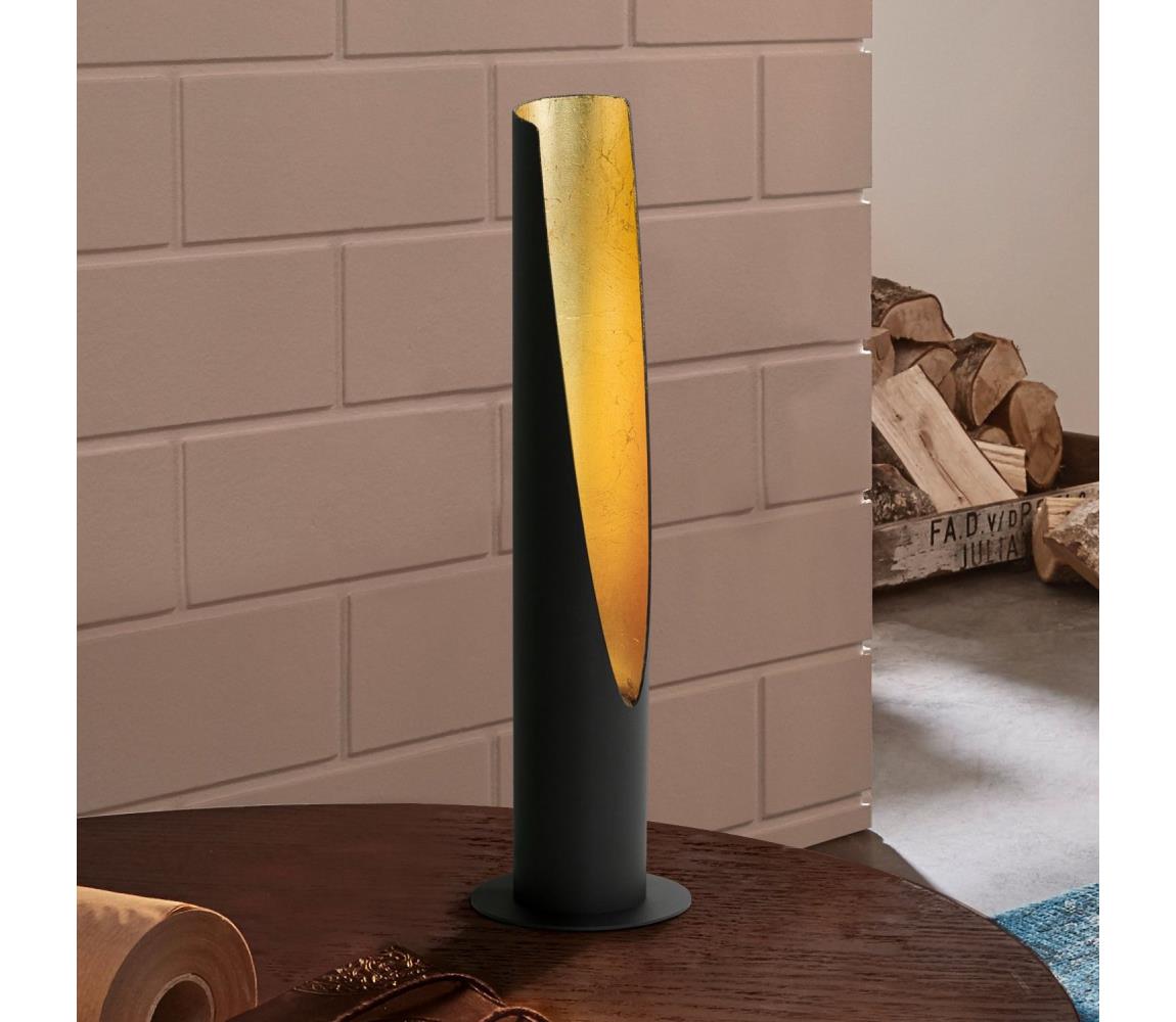 Barbotto LED asztali lámpa, fekete/arany